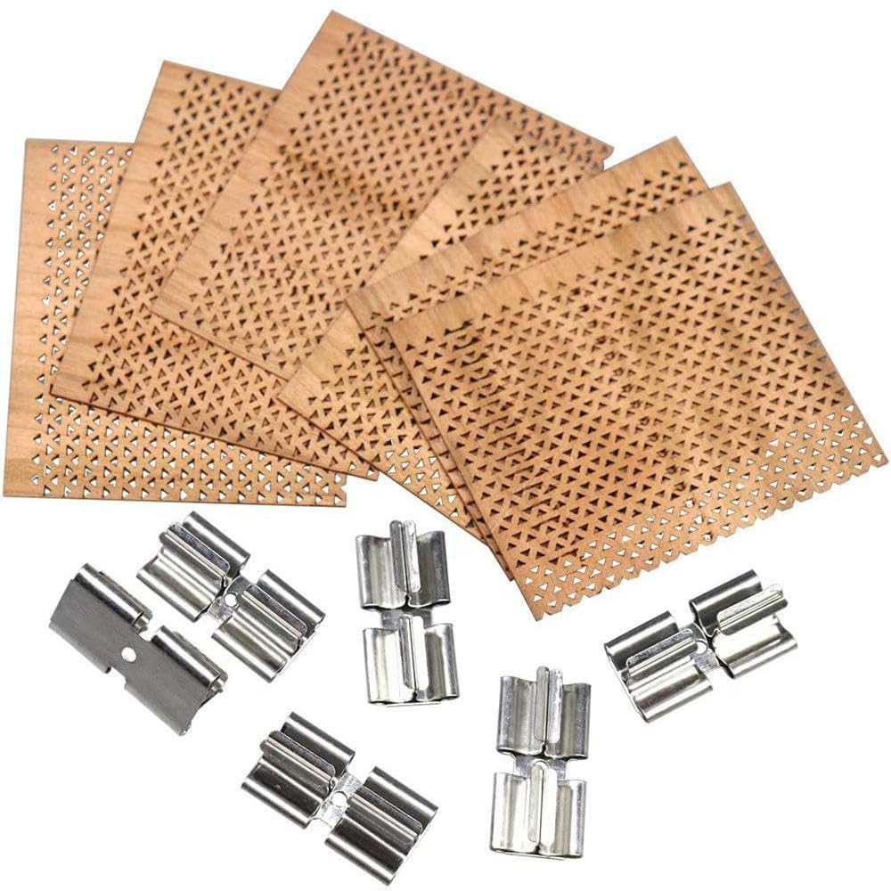 THAYLA 20-40 * 40 mm szerokości, 10 zestawów dużych drewnianych knotów do rzemiosła świec ze stalowymi knotami uchwyt trzaskające drewno knoty bezdymne świece sojowe DIY