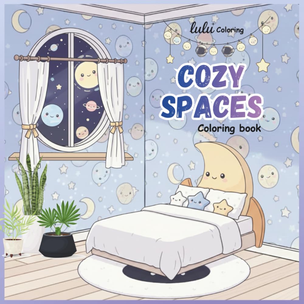 Cozy Spaces Coloring Book: A Relaxing Coloring Book of Cozy Spaces, Calm Rooms, and Peaceful Corners