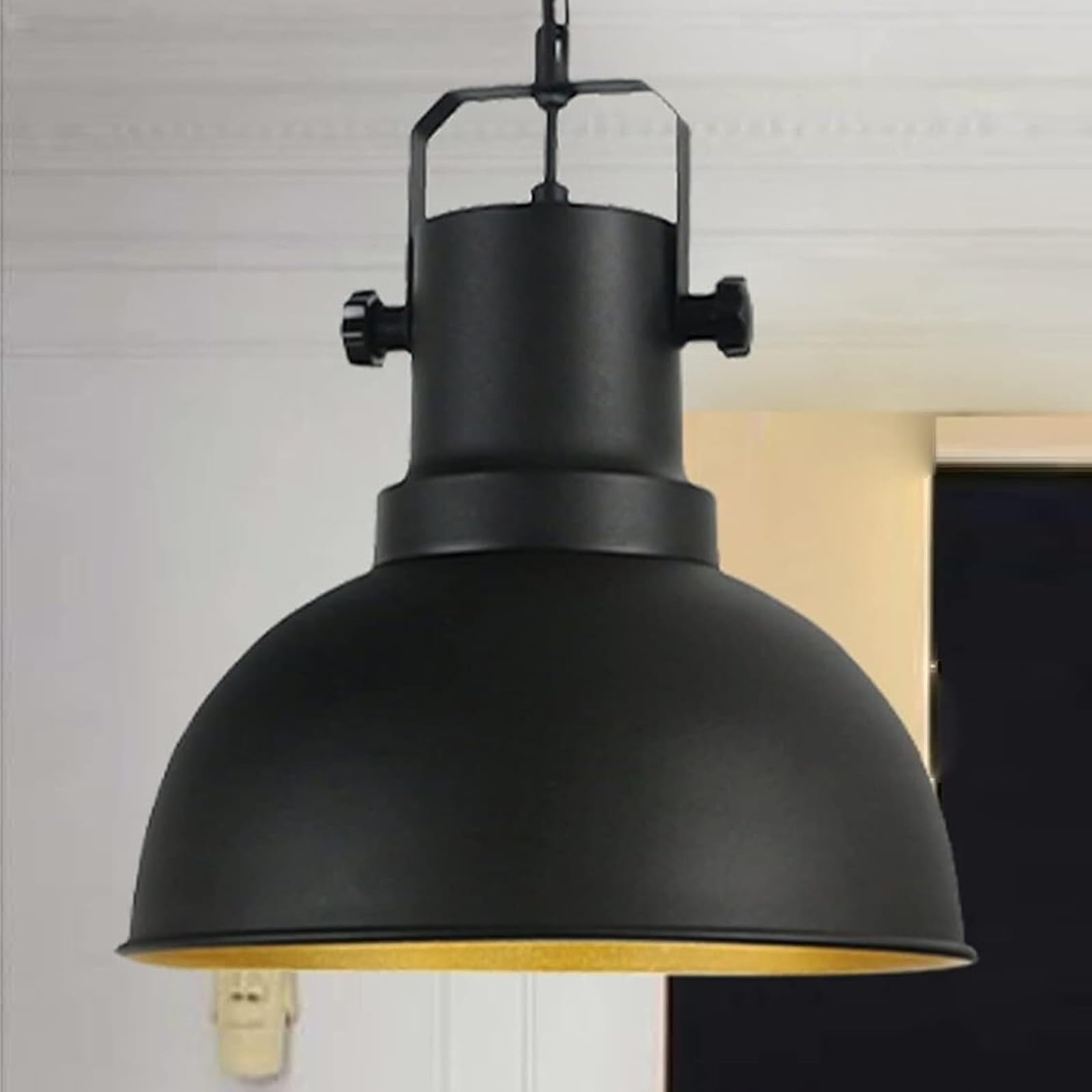 Bamyum Black Ceiling Lights Illias Kitchen Island Lamp Shades Ceiling Diameter 31 Cm Vintage Pendant Lamp Chandeliers Ceiling Light