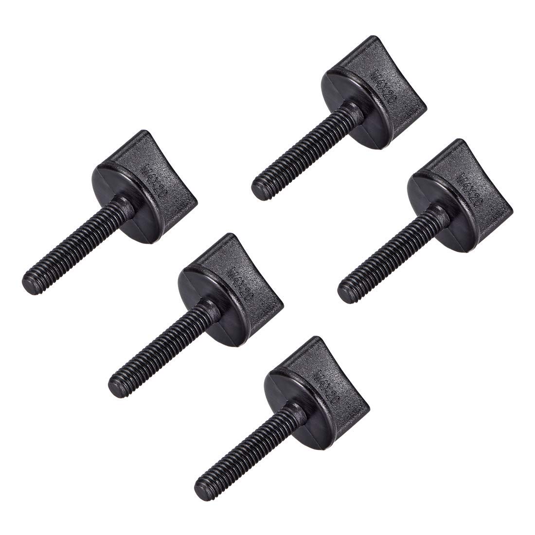 Viti a vite M4 x 35 mm, bullone spinto a mano, in nylon, viti in plastica, filettatura metrica per RC modello aereo, 5 pezzi