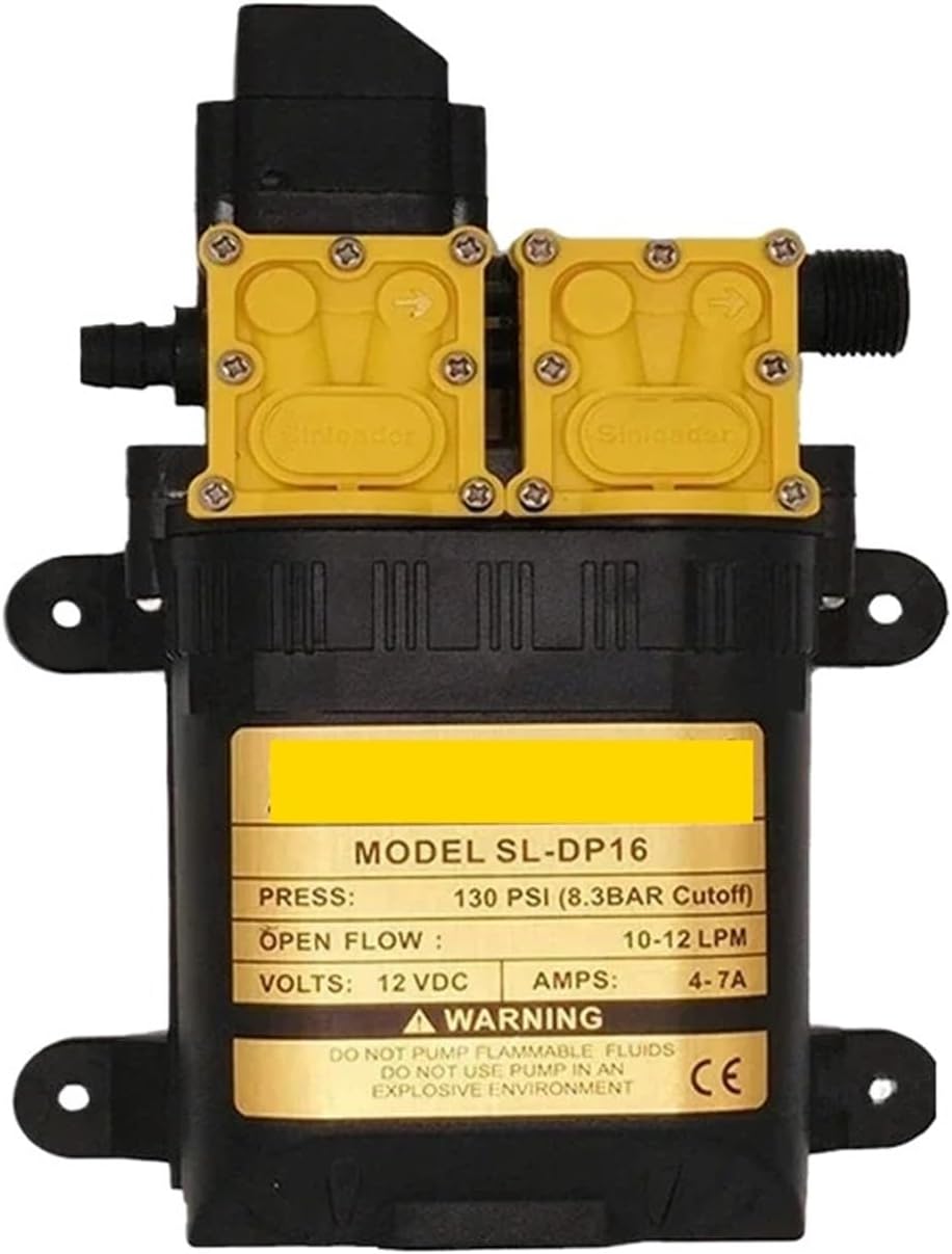 12V High Pressure Agricultural Electric Water Pump Sprayer Pumps Dual-Core Power for Chemical Waste Oil
