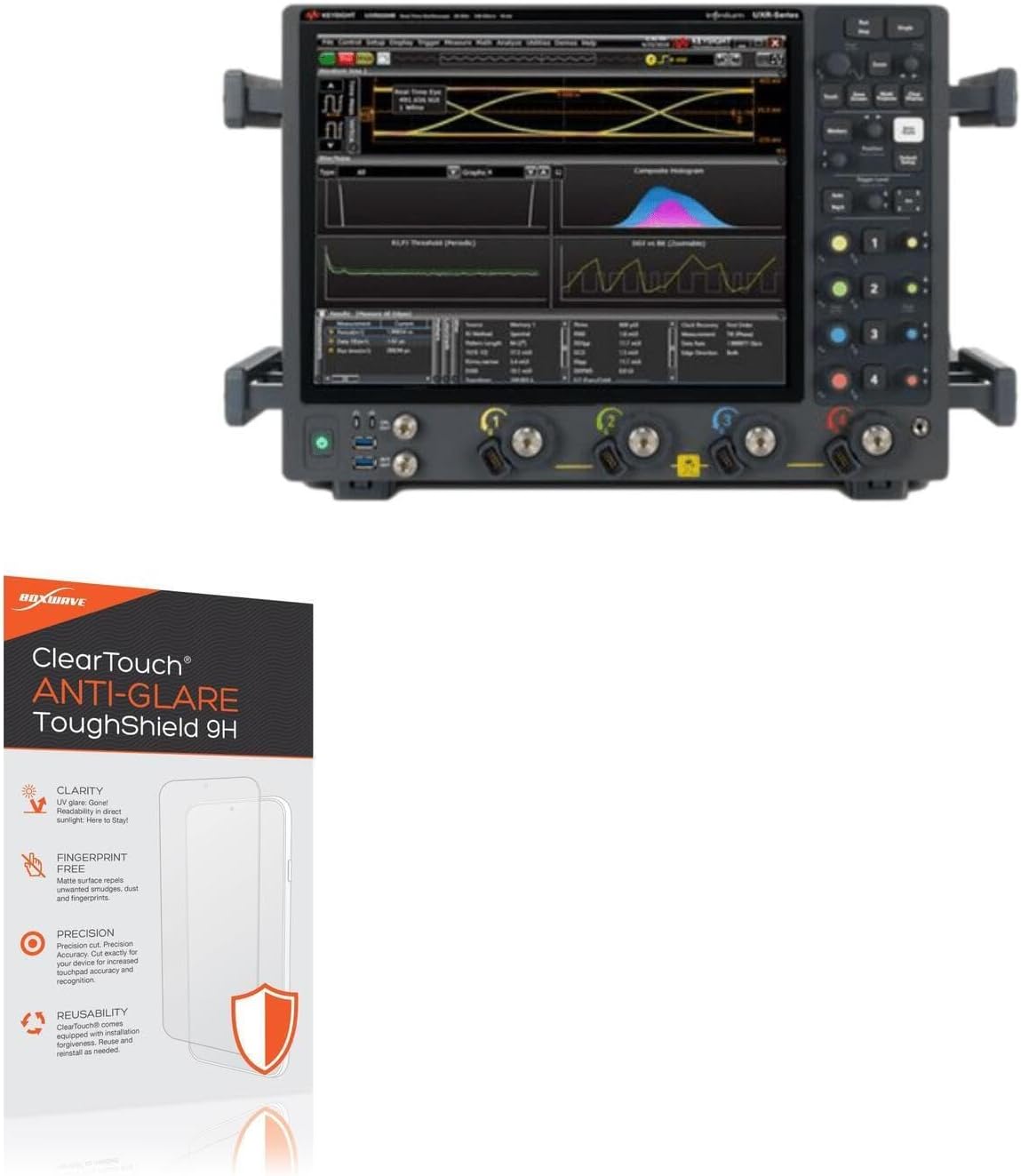 BoxWave Screen Protector Compatible with Keysight UXR0204B - ClearTouch Anti-Glare ToughShield 9H (2-Pack), Anti-Glare 9H Tough Flexible Film Screen Protector