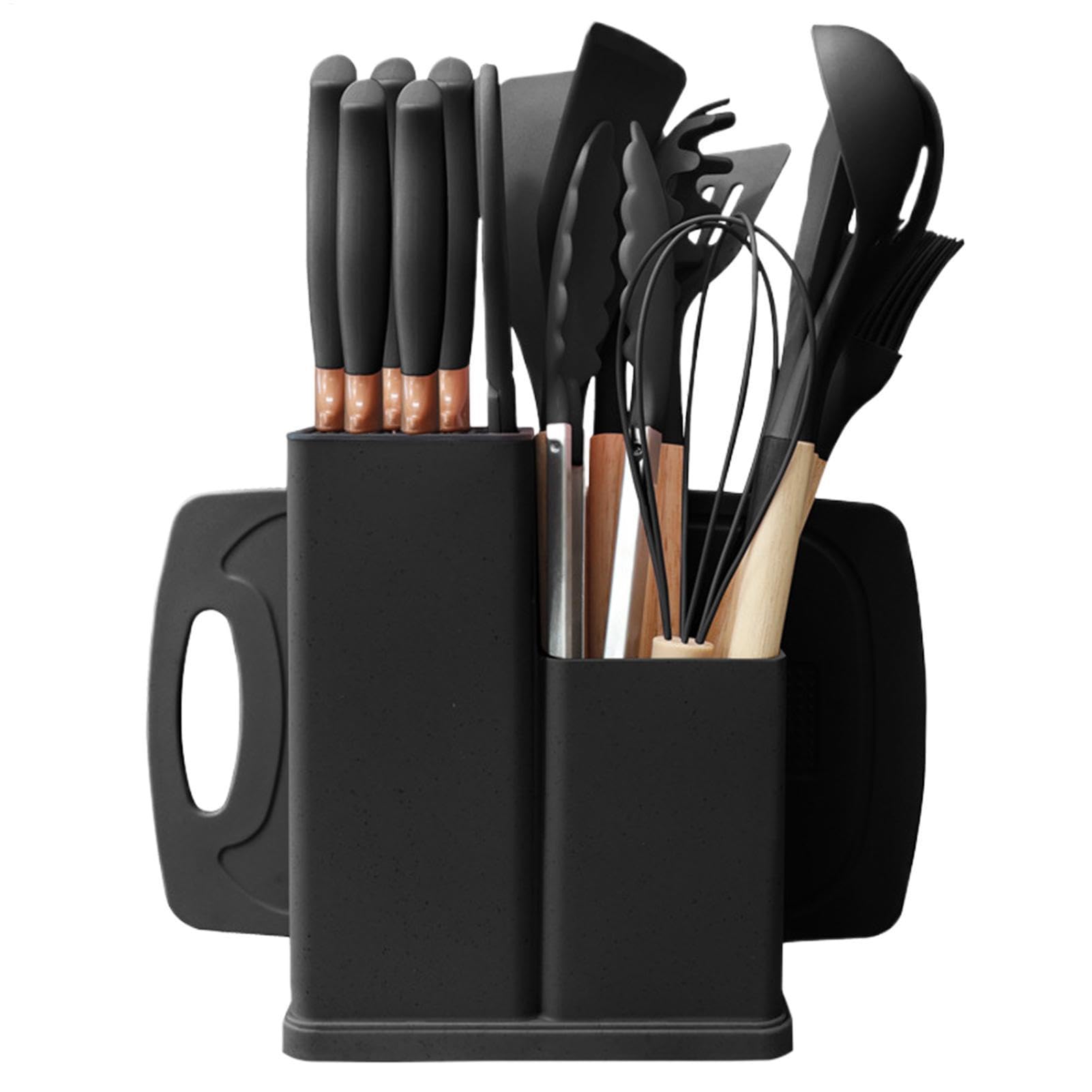 Kochutensilien 19-teiliges hitzebeständiges Antihaft-Set aus sicherem | Küchenhelfer-Set zum Kochen für Zuhause, Wohnung, Arbeitsplatte, Haushalt und