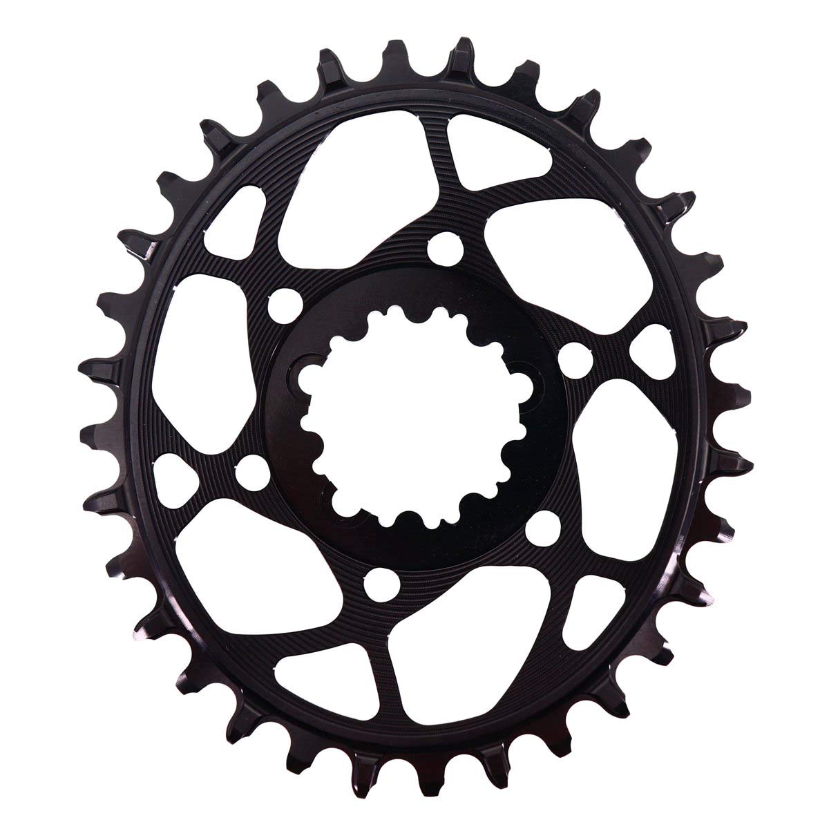 STONE – Plato Redondo/Ovalado Mount Direct Compatible con SRAM MTB 3 Tornillos 3 Offset CNC Aluminio Aleris 7075-T651 XX1 Eagle, X01 Eagle, GX Eagle, X1-1400, GX-1400, S-2210, X0, X9, S1400