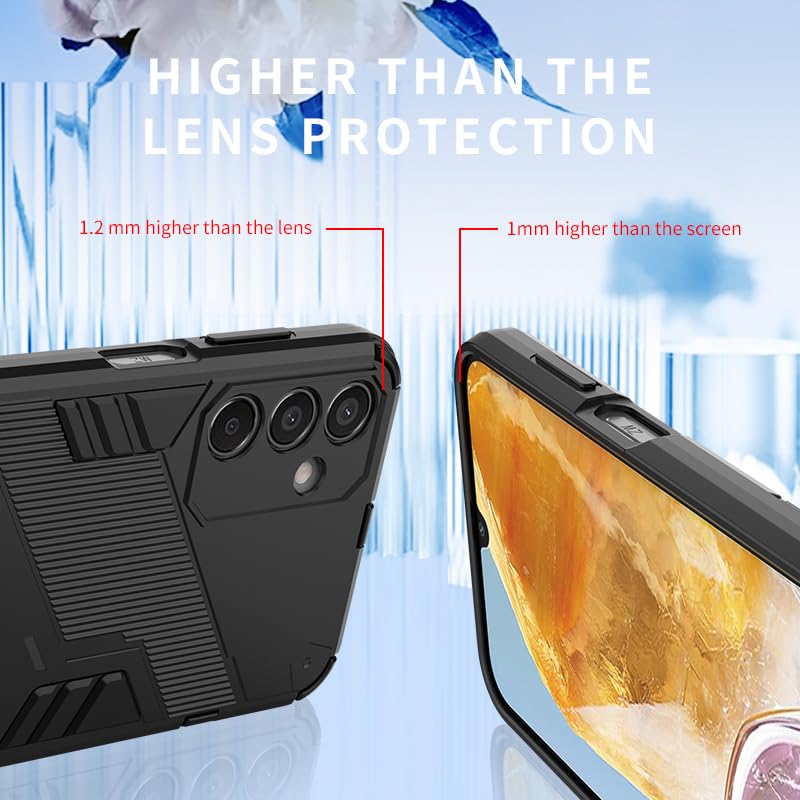 WOKEZ 360° Stötsäkert Fodral för Samsung Galaxy M15 5G - Röd
