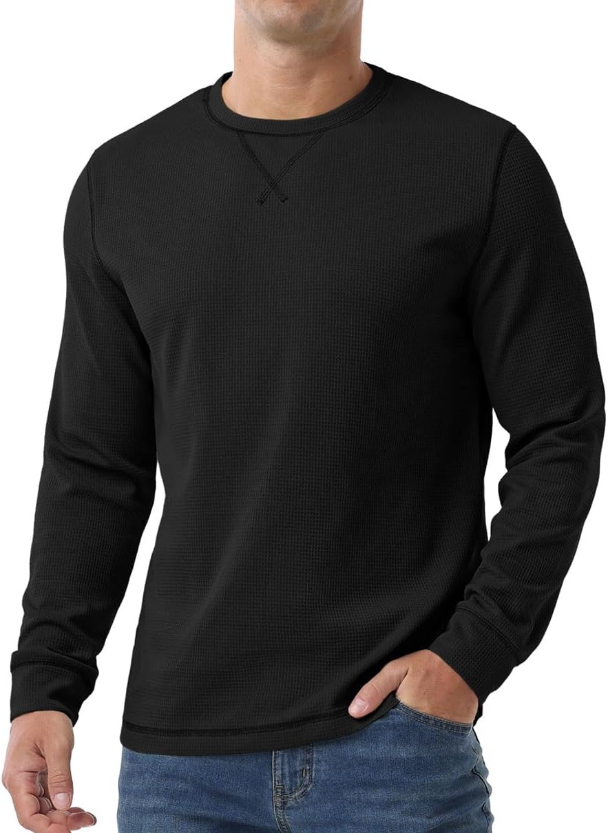 Sailwind Mens Waffle T-Shirt Long Sleeve Lightweight Casual Pullover Tees - Image 6
