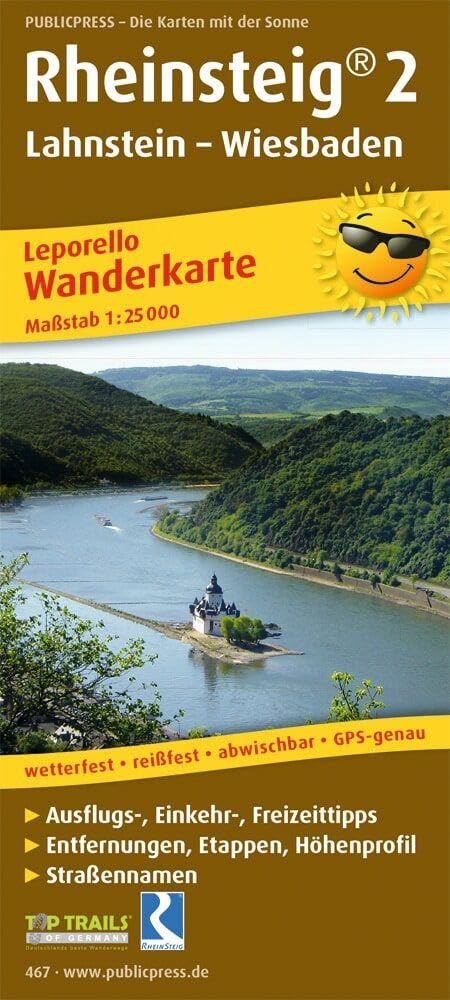 Rheinsteig® 2, Lahnstein - Wiesbaden: Mit Ausflugszielen, Einkehr- & Freizeittipps