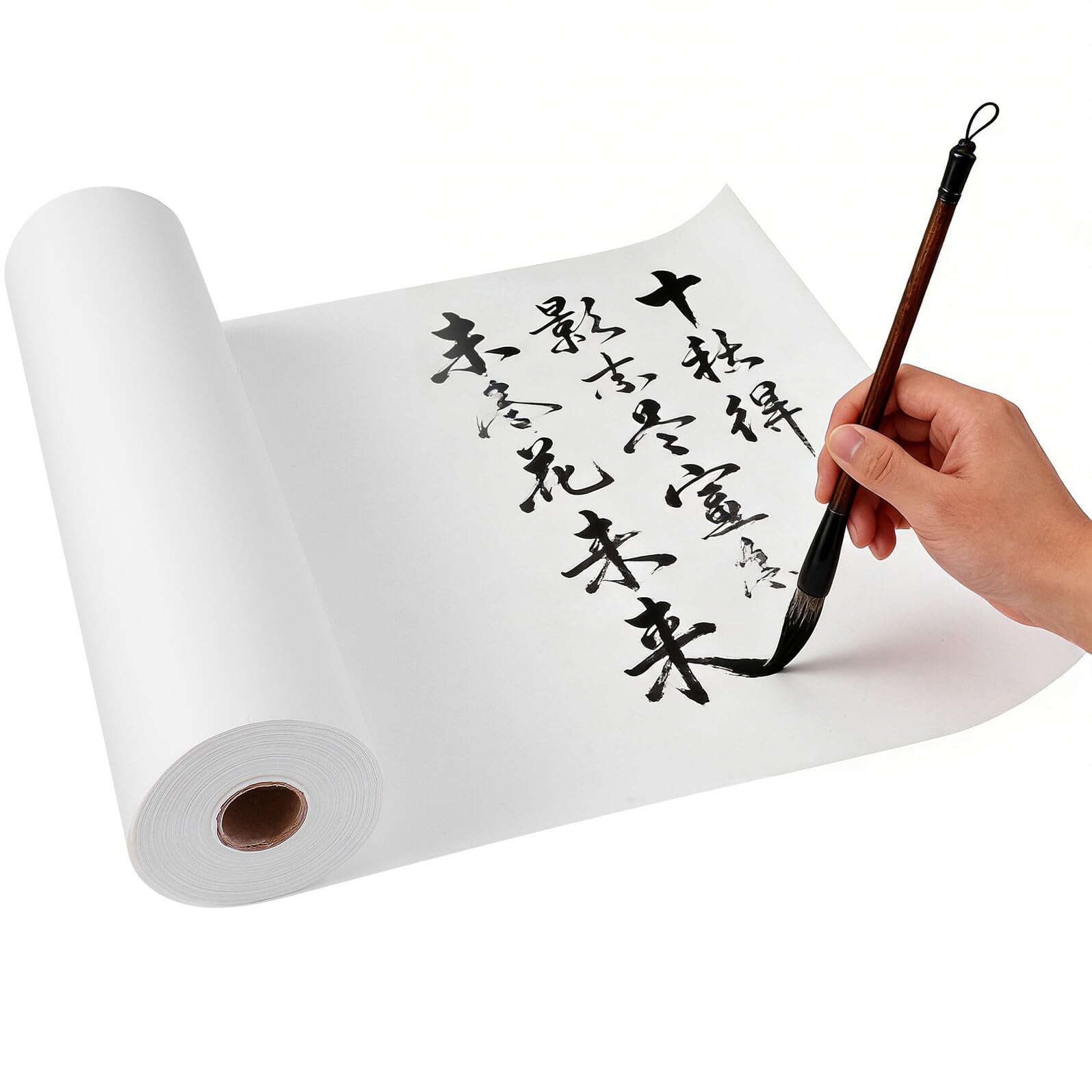 Papier de calligraphie chinois en rouleau 40 cm x 50 m pour peinture de paysages au pinceau
