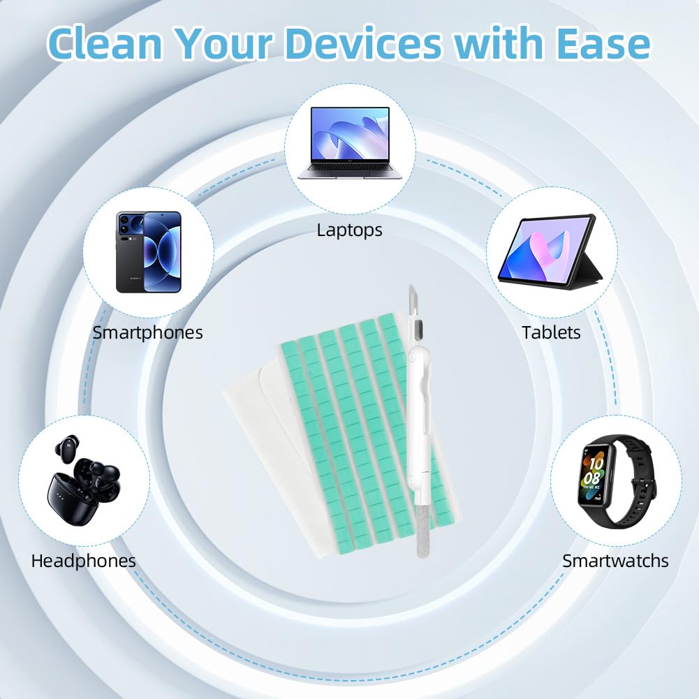 Kit di Pulizia, Pasta di Pulizias, Argilla Detergente, per Kit di Pulizia AirPod per Custodia di Ricarica AirPods, Cuffie, Telefono, Dispositivi Elettronici (Verde)