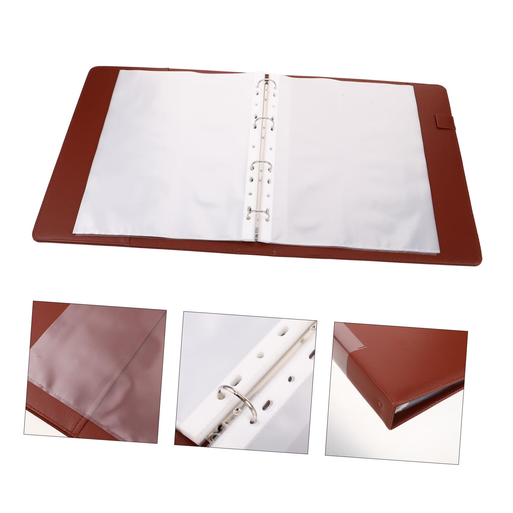 Toddmomy Carpeta De Partituras Para Coro De Cuero Sintético Con Sueltas y Fundas De Páginas Para Ensayos De Banda y Orquesta