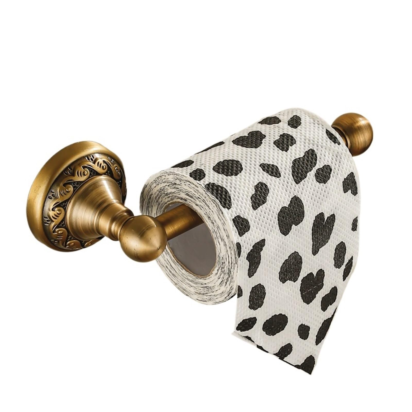 Brushed Brass Toilet Paper Holder, Brushed Brass Toilet Paper Holder Wall Mounted Vintage Bathroom Antique Renovation