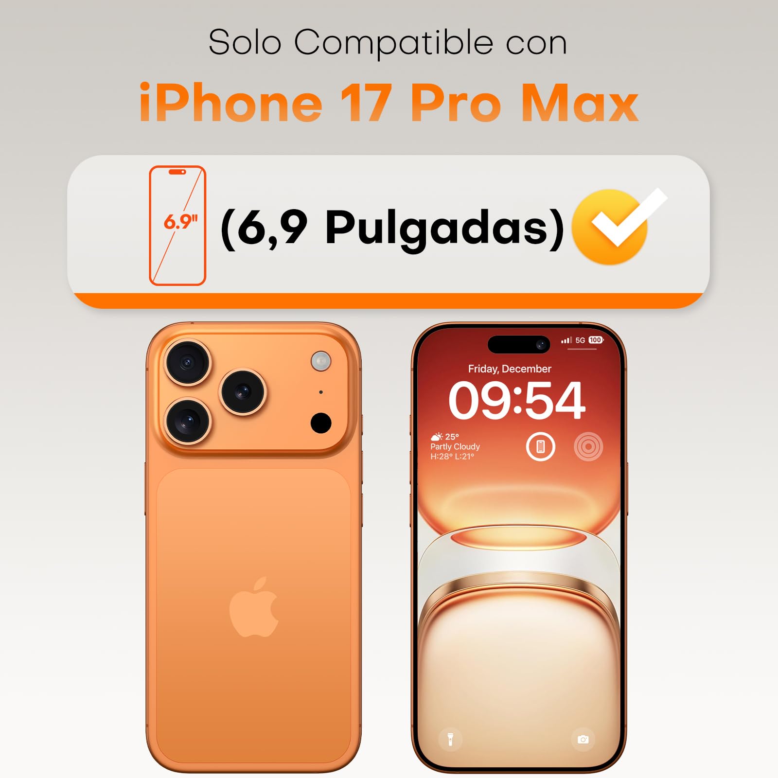 Visita la tienda de TOCOL TOCOL Protector Pantalla para iPhone 17 Pro Max, Alineación Automática para Una Instalación Rápida, Cristal Templado de Dureza 9H Inastillable, HD Transparente, 2 Piezas in use