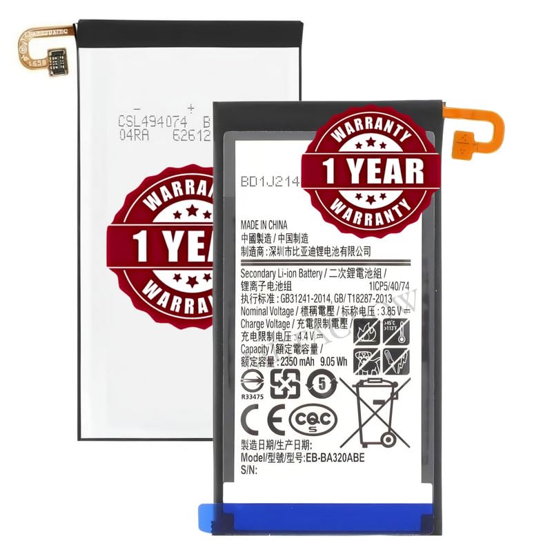 Image of Original EB-BA320ABE Battery Compatible for Samsung Galaxy A3 (2017) (SM-A320F) - (2350mAh) - 1 Year Warranty JK1