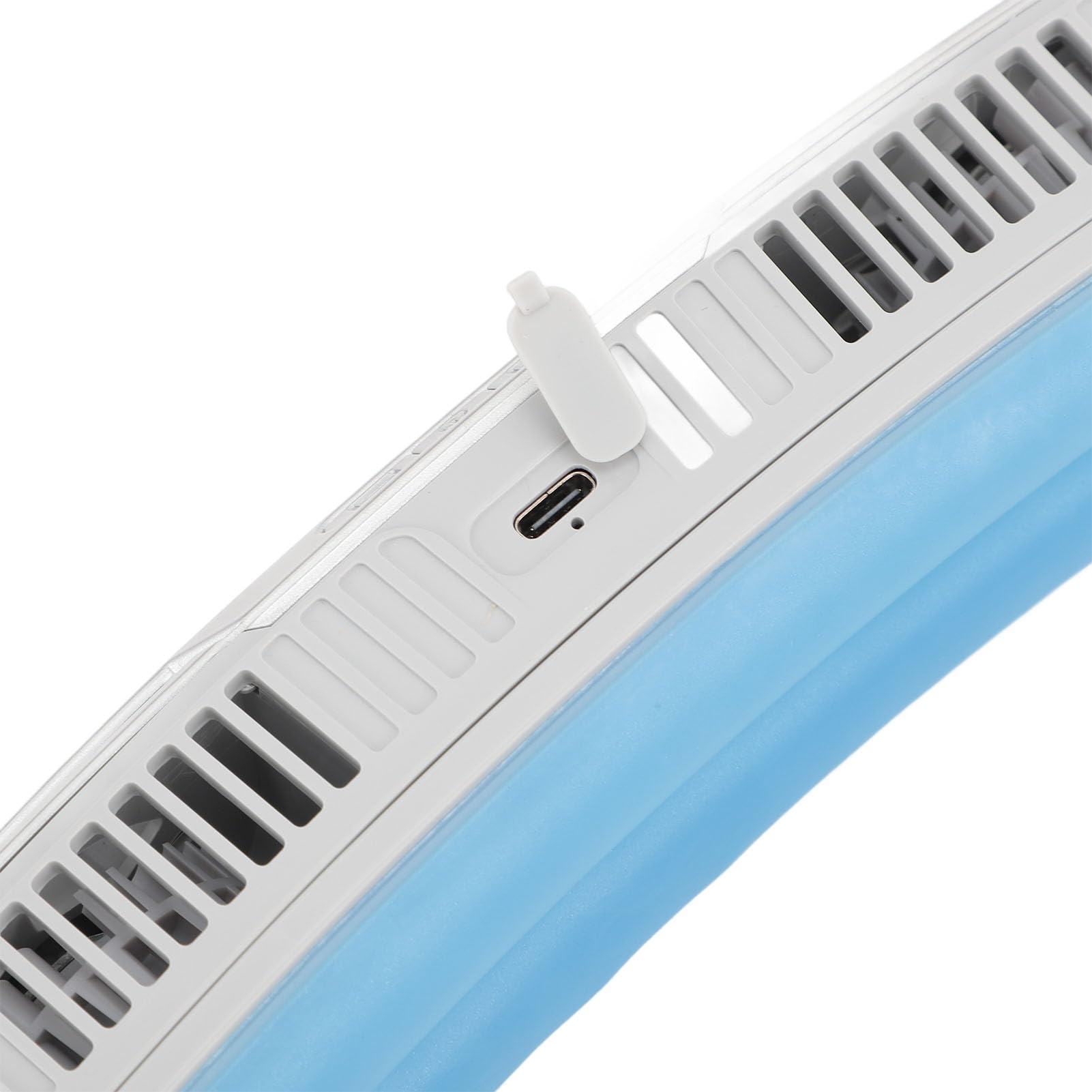 Wentylator na talię 5000 MAh, Regulowany Pasek, Akumulator do Chłodzenia w Podróży za pomocą Materiału Chłodzącego, Wentylator Chłodzący dla Ludzi, Przenośny Wentylator (SILVER)
