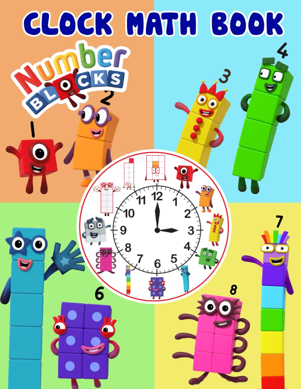 Clock Math Book: nside the book, there are many math exercises about hours and minutes, short and long hands of the clock. It helps children aged 4 to ... with and learn to tell time more effectively.