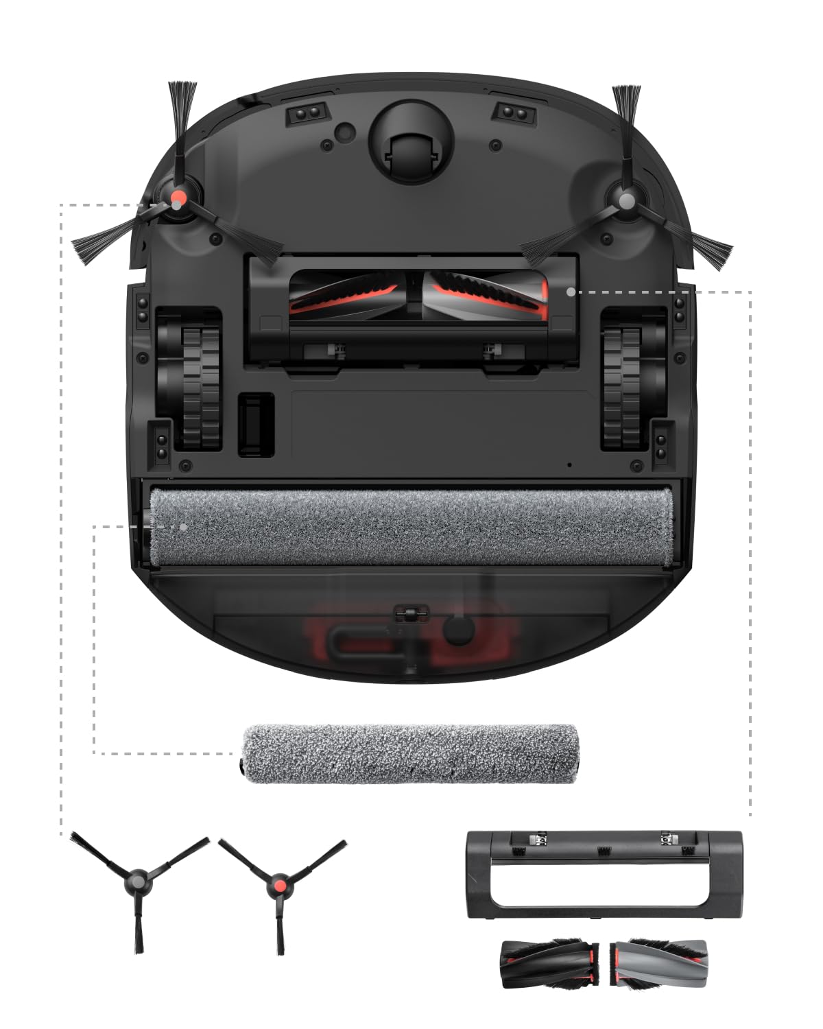 Produktbild von 6er-Pack WAIKAS Staubbeutel Für Eufy E28 Omni, E25 Omni & E20 – Großvolumig, Allergenfilter, Kompatibel