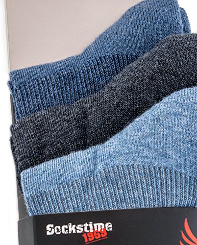 BRUBAKER 6 Paar Herensokken - Lenzing Modal - Grijs, Blauw, Denimblauw - Maat 41-46 - Afbeelding 7