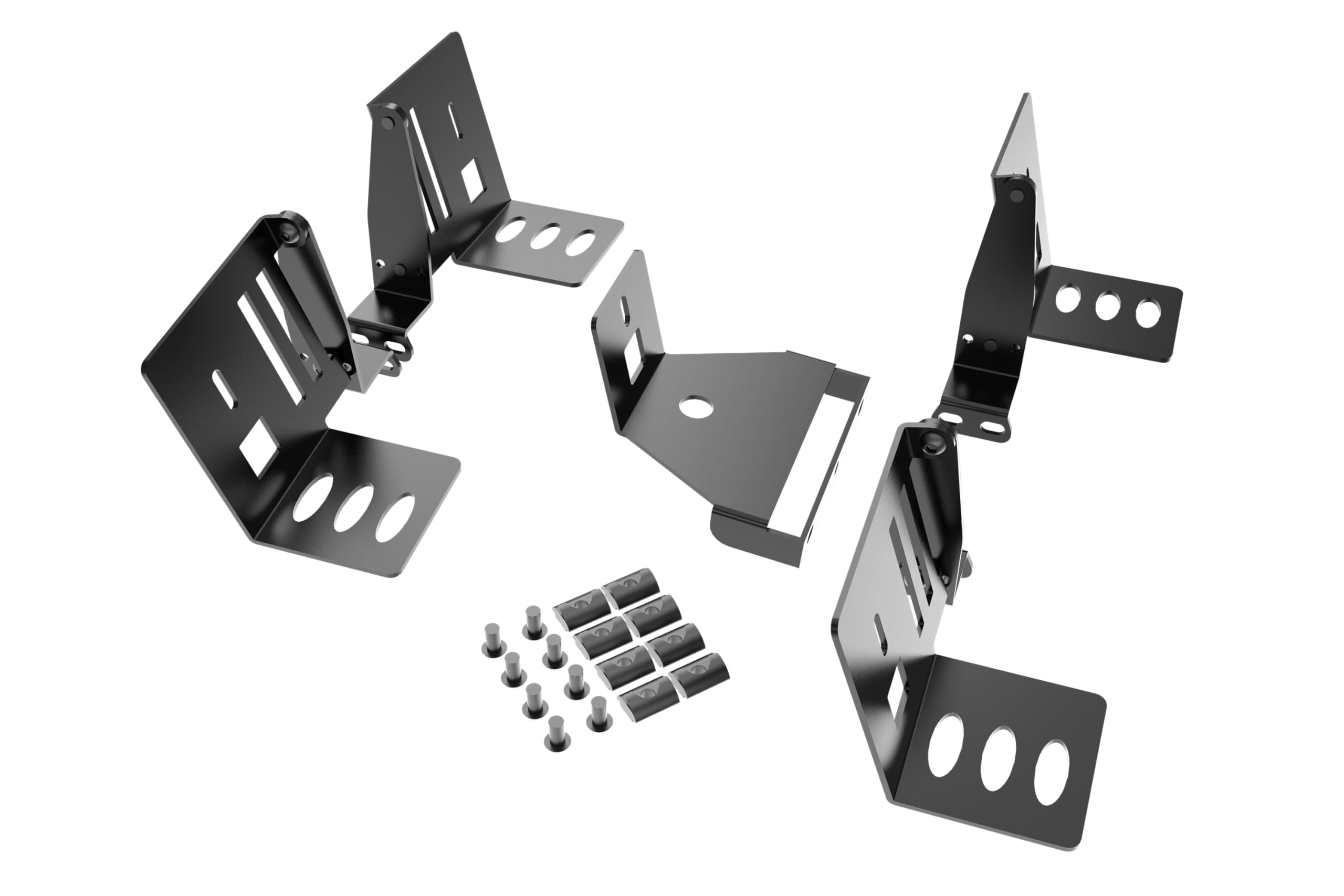 Trak Racer Universal 5 Speaker Mount Kit Adjustable Speaker Mounts for Extruded Aluminum Sim Rigs, Durable Steel Construction Compatible with TR40, TR80, TR120, TR160