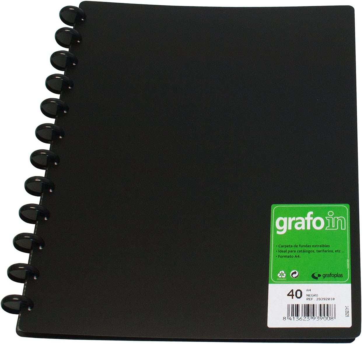 Graphite 39394010 Grafo in Folders with Removable Covers, 40 Covers, Multi-Colour, A4