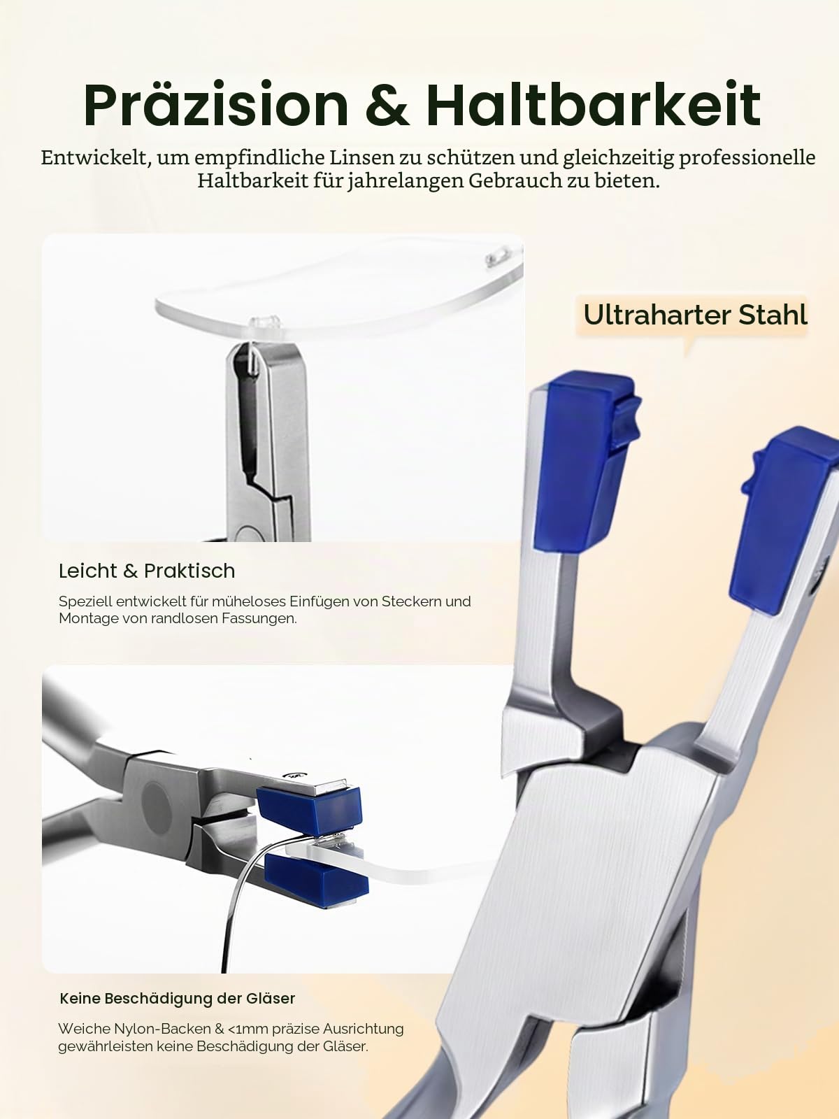 Randlose Brillenrahmen Silhouetten Brille Optisches Kit Zange Reparatur Demontage Werkzeug