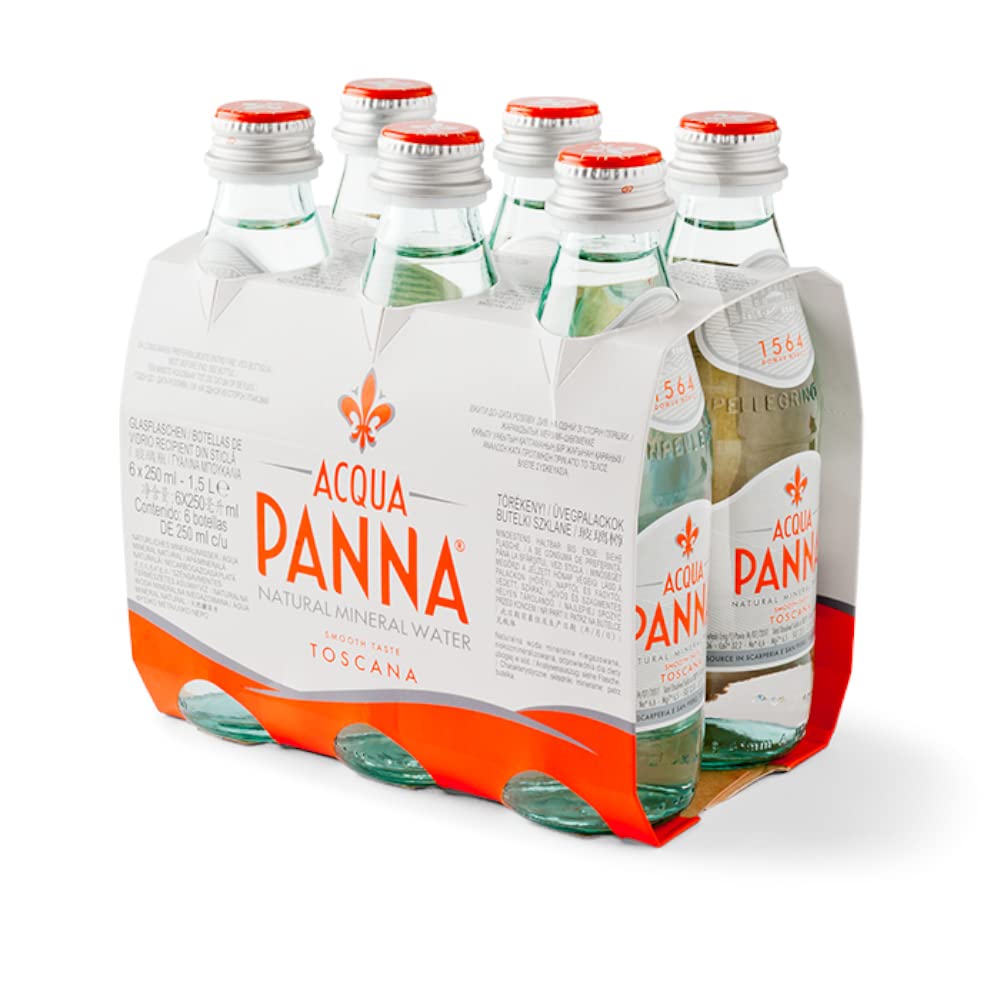 Acqua Panna Natural Spring Water • The Smoothest Taste Toscana, 8.45 fl oz ℮ 250 ml, 6 Pack-image-43