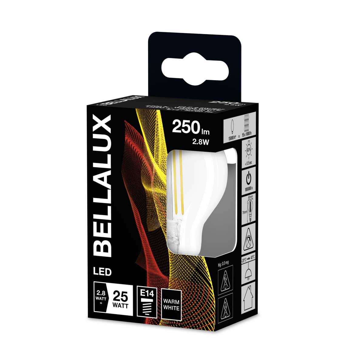Bellalux LED ST Lampe E14 – Warmweiß, Matt, Ersetzt 25W Glühbirne