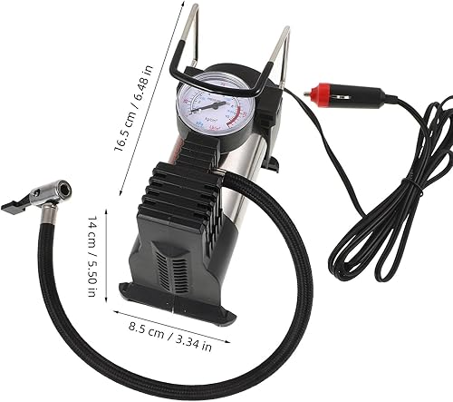 Miniatura 2 de TIDTALEO Inflador de neumáticos portátil, compresor de aire, bomba de coche compacta pequeña, construcción con apagado automático de presión inflado