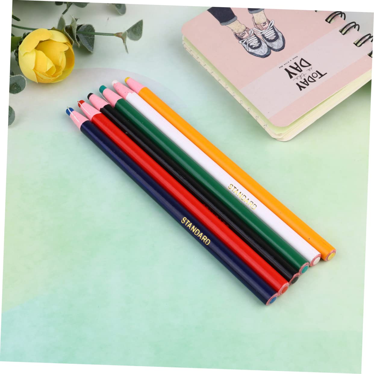 jojofuny 3 Sätze Färbige Schneiderkreide Tafelkreide Stift für Stoffmarkierungen Waschbar Leicht Langlebig Professionelles Schneiderzubehör für Sicheres Nähen und Schneiden