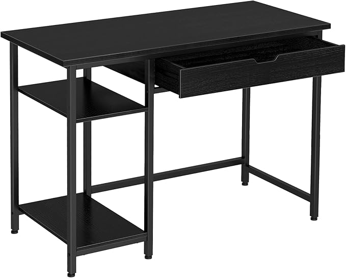 Rolanstar Computer Desk with Shelves and Drawer, 47'' Home Office