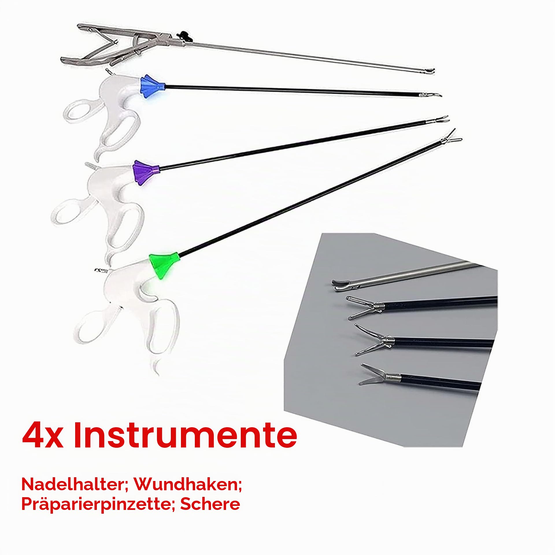 Laparoskopische Trainer-Simulator-Box, Inklusive 0°-Kamera mit Lichtquelle & 4 Strumenti di Formazione & 8 Moduli di Addestramento per Didattica e Esercitazioni, für Ärzte und Studenten