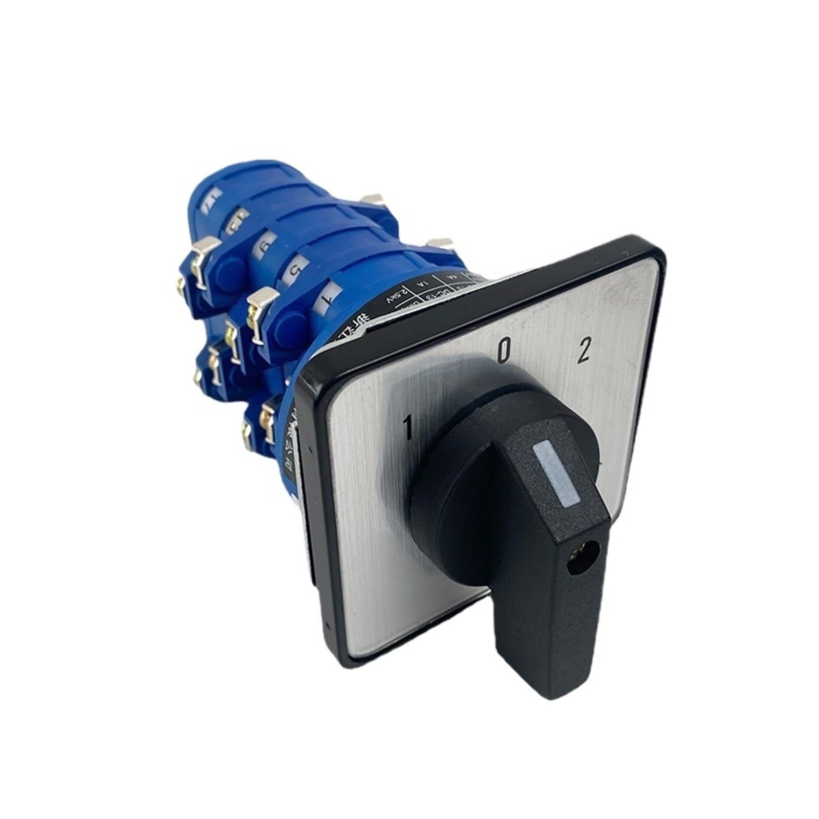 YWZVBSDCS Rotary Cam Switch 16A 690V 3 Position 1-8 Poles Control Dual Power Changeover Interruptor LW39A-16 Series(4P)