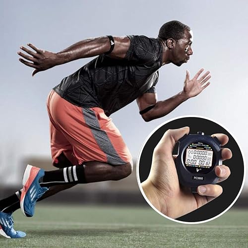 Miniatura 6 de LEAP Cronómetro Profesional Temporizador 3 RAW 1030100 Vuelta Dividir Memoria con Pantalla Digital Extra Grande para Cronómetros Deportes