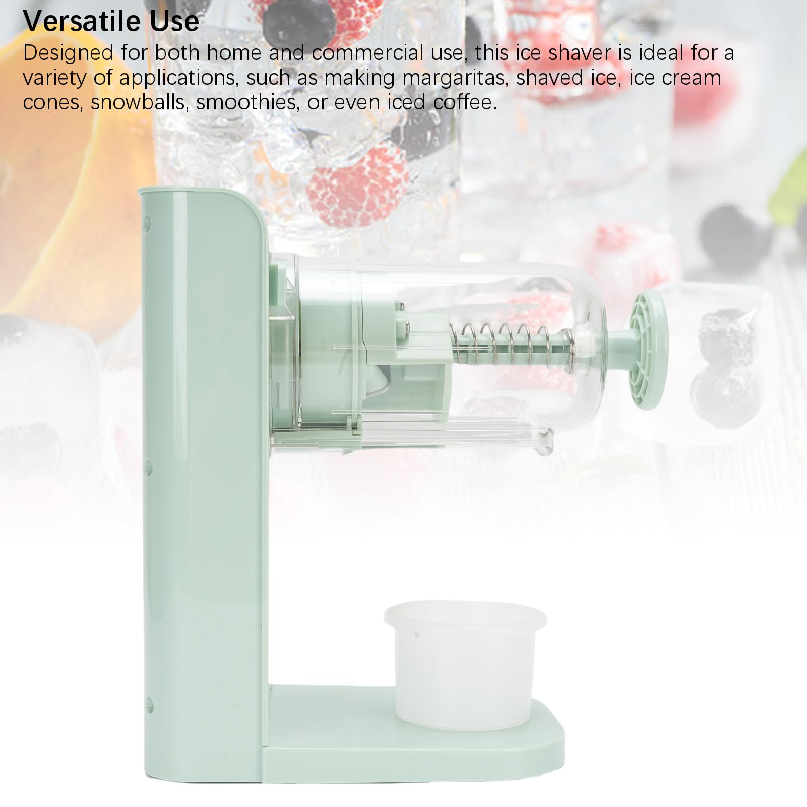 Máquina portátil de cono de nieve, trituradora de hielo comercial, máquina de hielo afeitada eléctrica, afeitadora de hielo recargable de alta eficiencia 13000гpm para uso doméstico y comercial 6