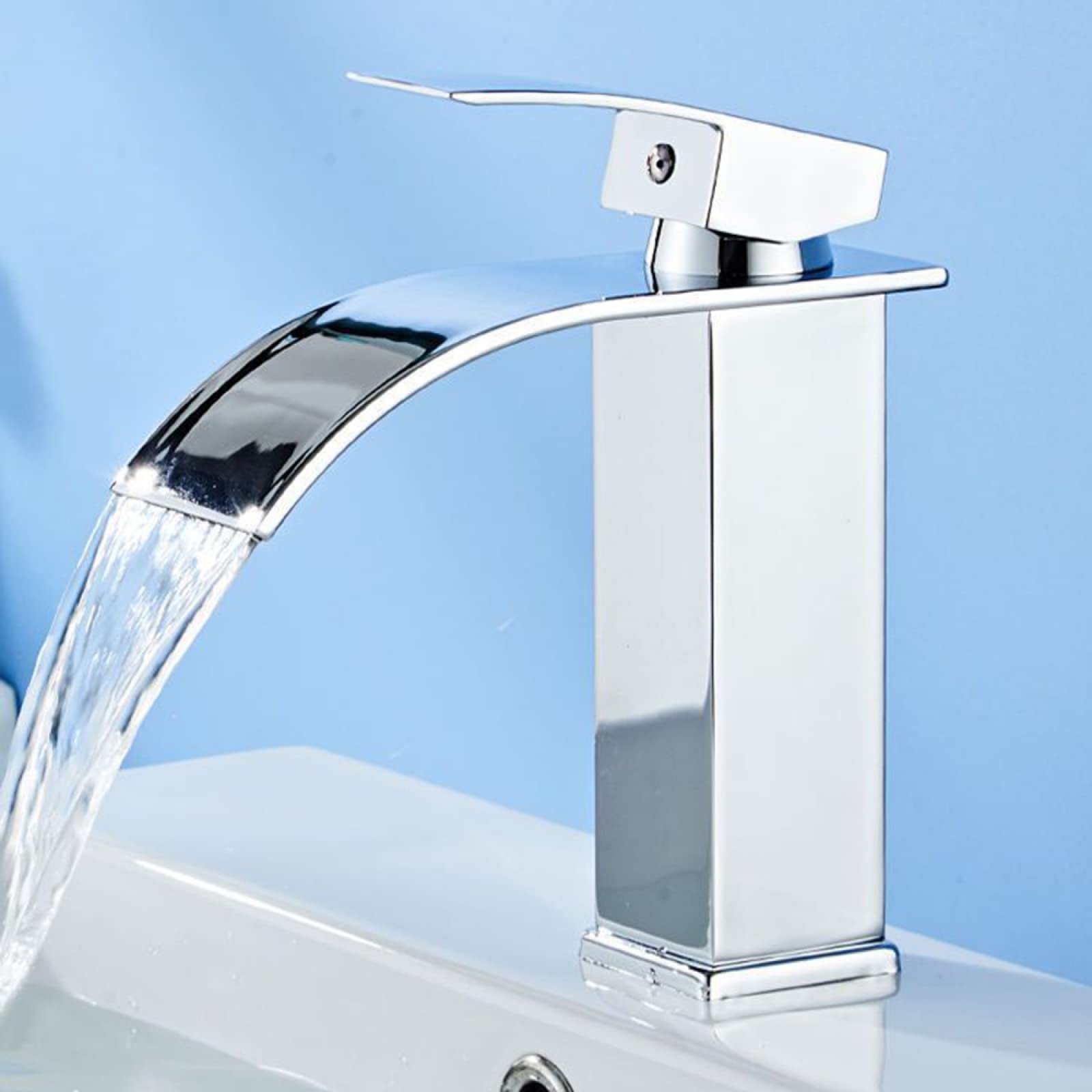 Canilla Griferia Tipo Cascada Baño Canilla Cascada De Vidrio