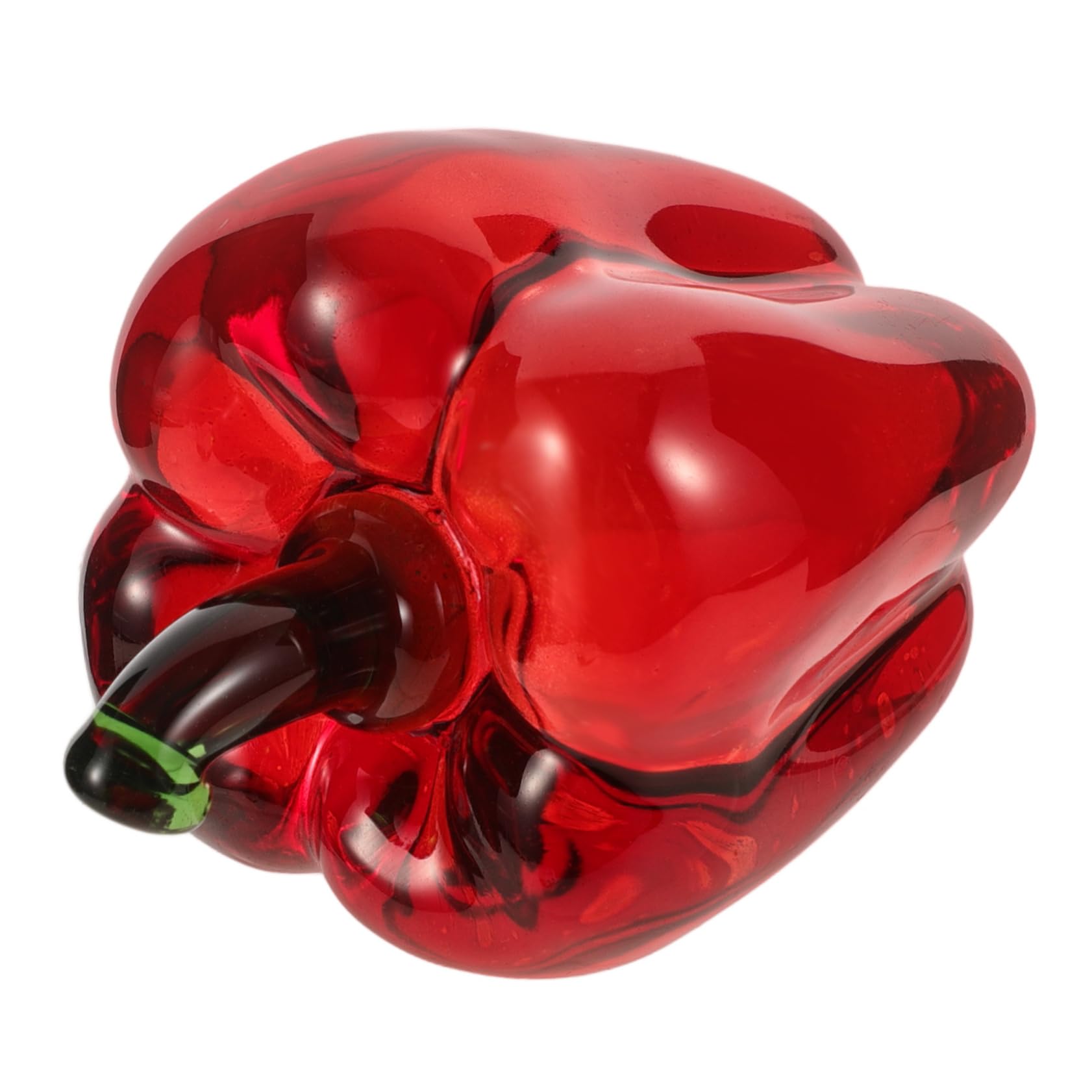 TOPBATHY 5 Pz Ornamenti di di cristallo Centrotavola statua di peperoncino artificiale peperoni ornamento di peperoncino di cristallo ornamento decorativo di peperoncino rosso