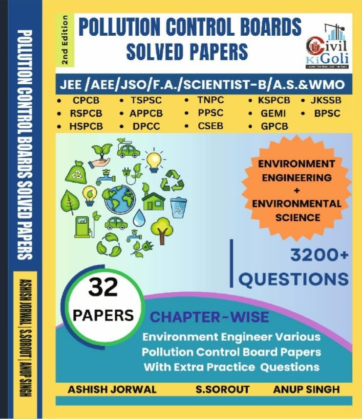 Image of Pollution Control boards PVQ 3200+ Questions 32 Solved Papers
