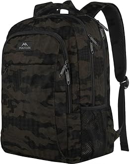 Camo Backpack, Camouflage Outdoor Travel Laptop Backpack for Travel Accessories, Lightweight Durable School Bag with Charging Port Fashion Daypack for Men and Women Fit 15.6 Inch Laptop & Computer