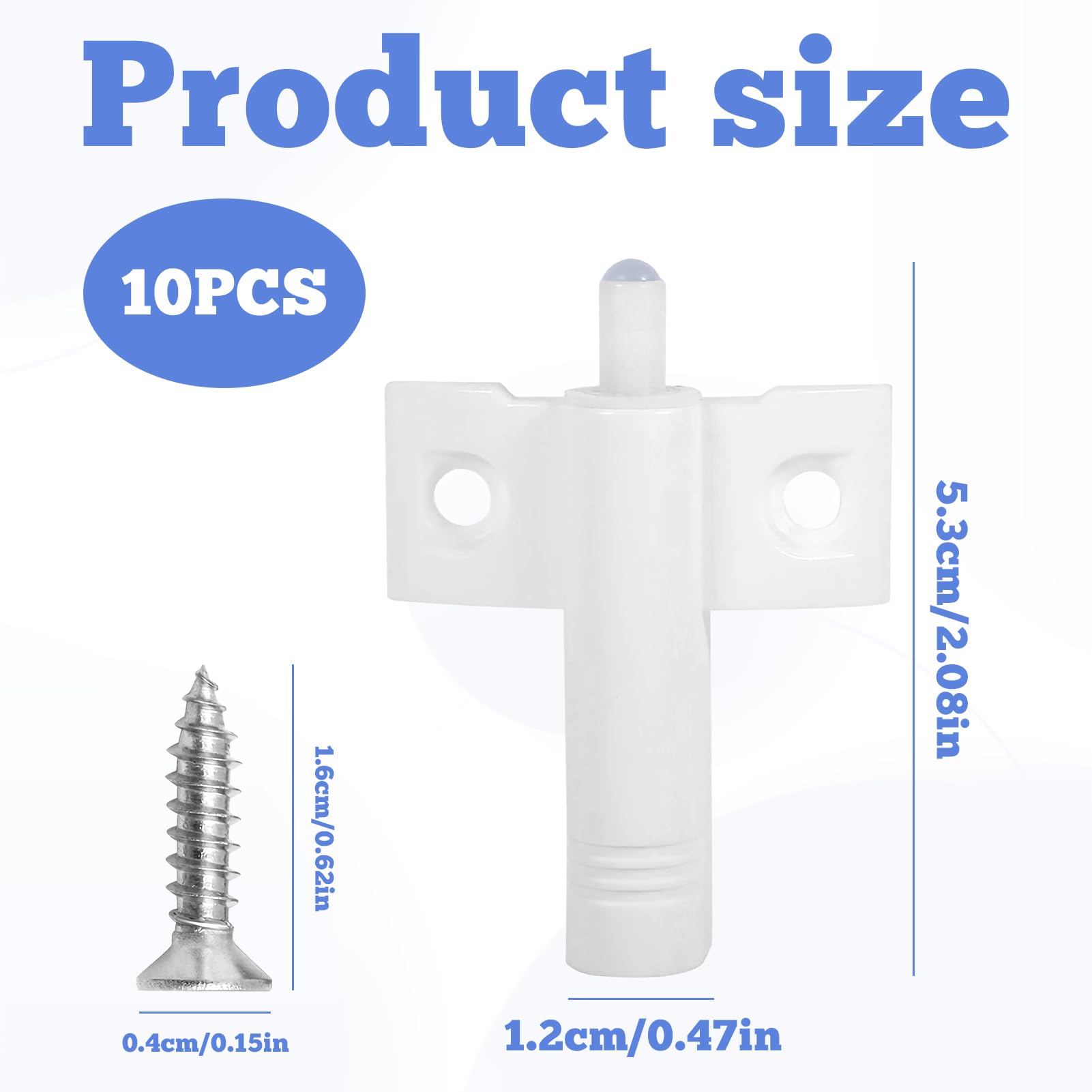 Soft Close Dampers,10 PCS Soft Close Hinges for Kitchen Cupboards,Damper Buffer,Anti Slam Door Damper for Furniture,Kitchen,Cabinets,Wardrobe Doors Furniture,Premium Material for Durability - Image 2