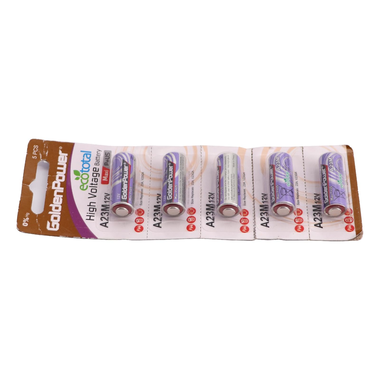 Kitstar A23M Alkaline-Batterie, Maxi Plus, 12 V, unglaublich sichere Version, ökologisch, 5 Stück (1 Stück)