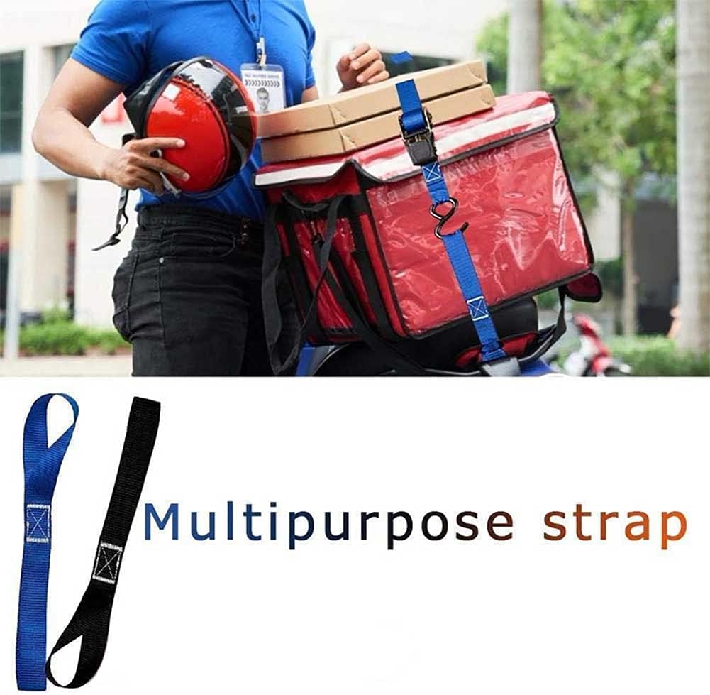 Soft Loop Tie Down Straps, Loops for Motorcycle Car Cargo Truck Boat UTV ATV TV Dirt Bikes Secure Trailer Lawn & Garden Equipment. (4-Pack)