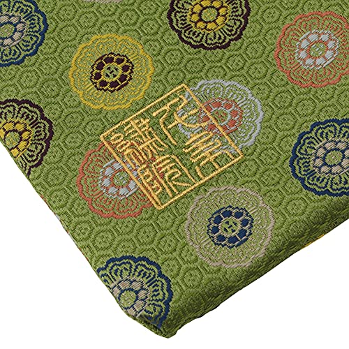 Brocade drawstring bag, lined with Nishijin brocade, 2, size M. (Midoriaomarumon)3