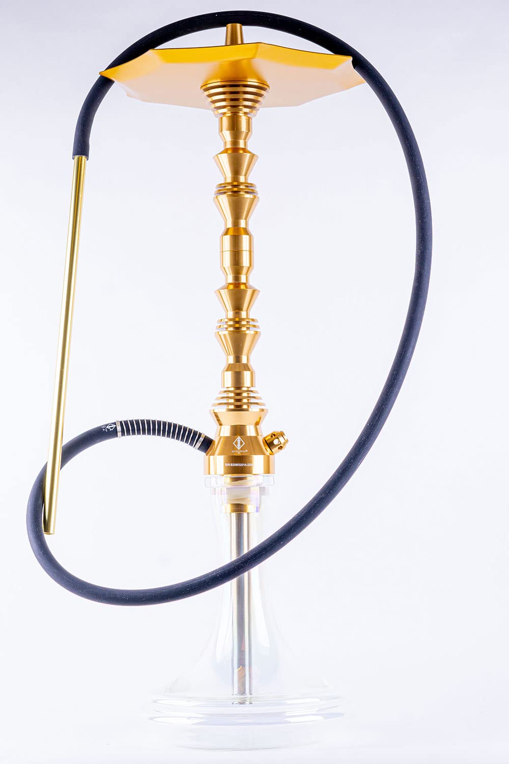 B2 Hookah v5 The Original B2 Hookah Shisha Nargile - Americas Favorite Hookah - Anodized Aluminum Gold