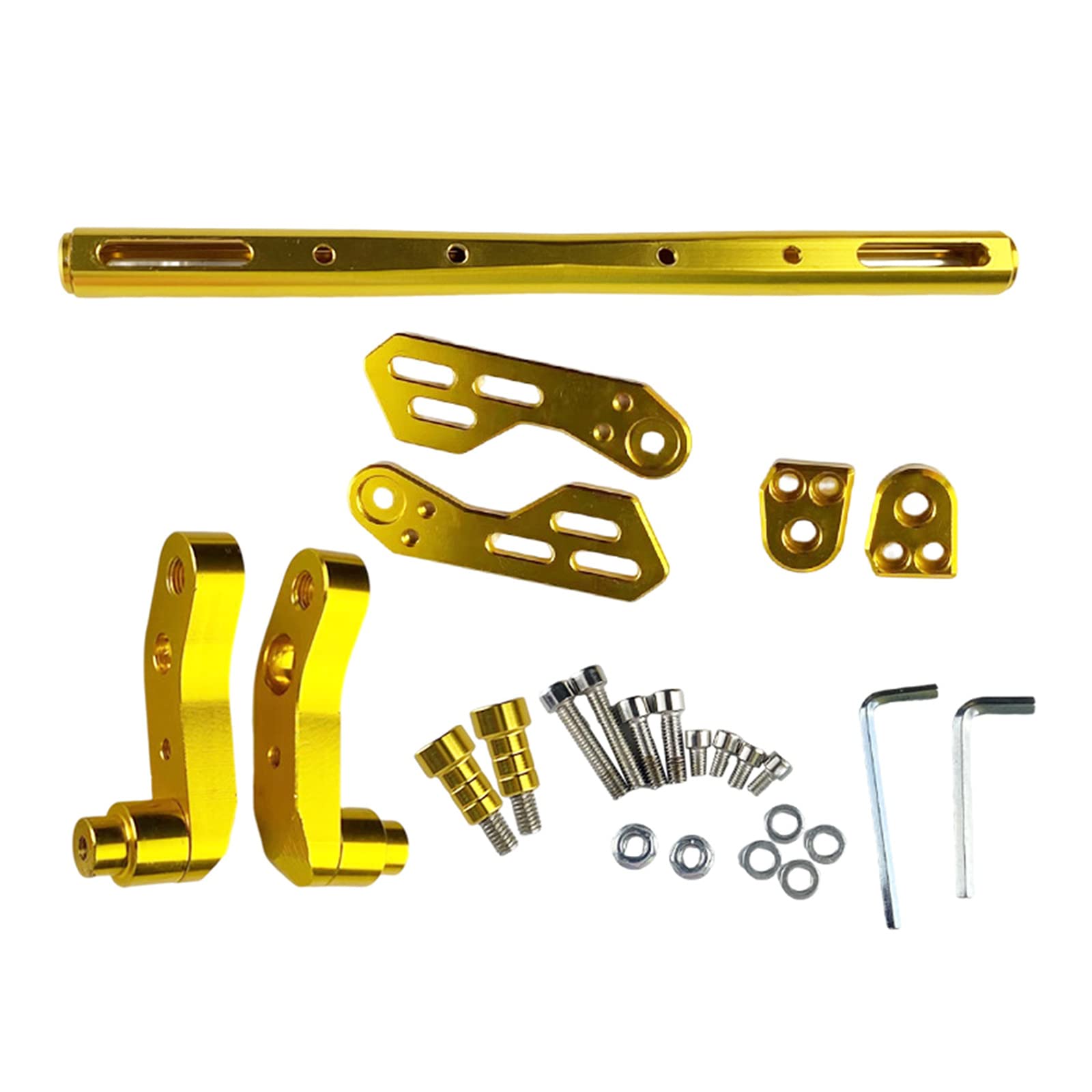 Guidon de moto multifonction 22 mm Rouge