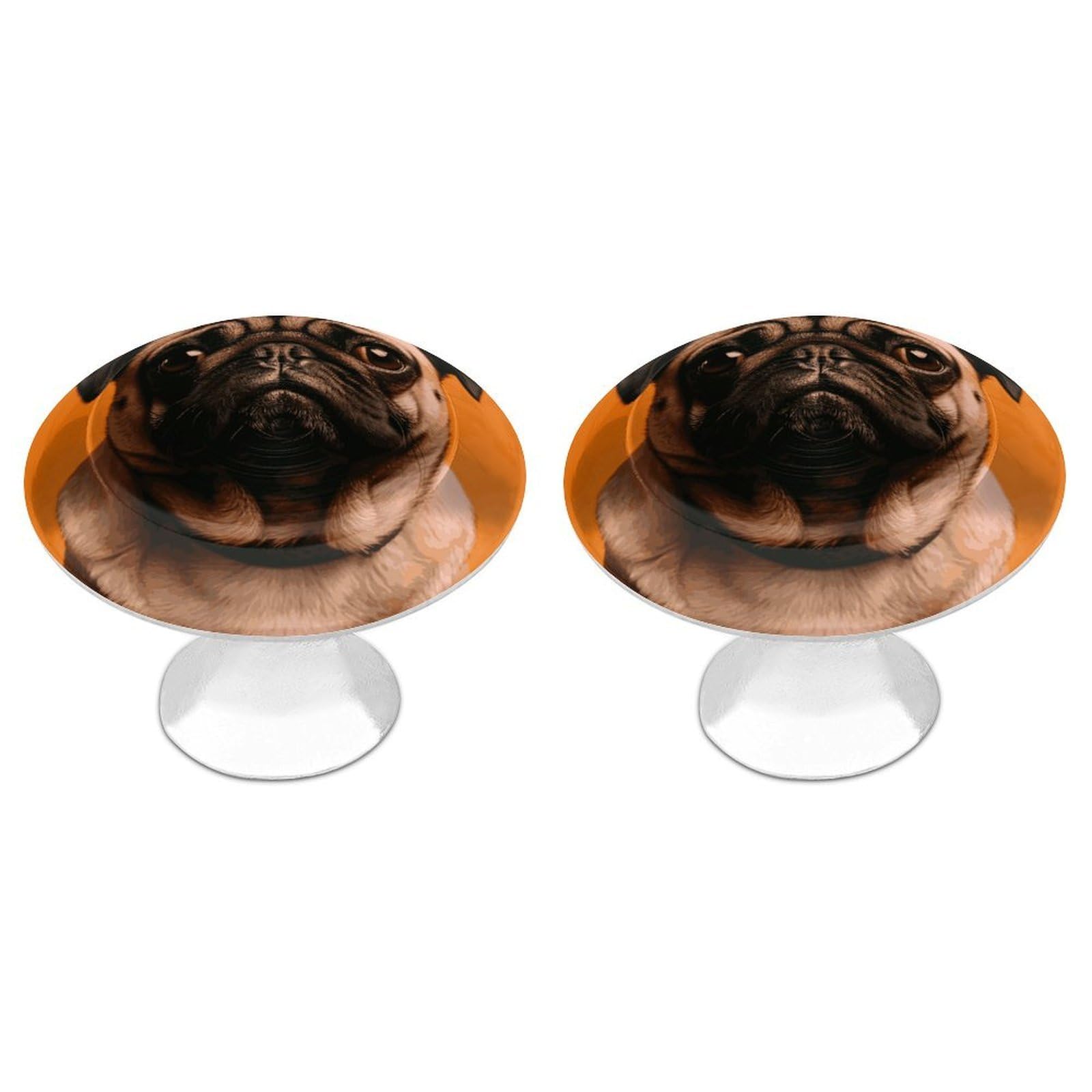 Btcowzrv Style A Pug 2 Pack Cabinet Knobs Drawer Pulls