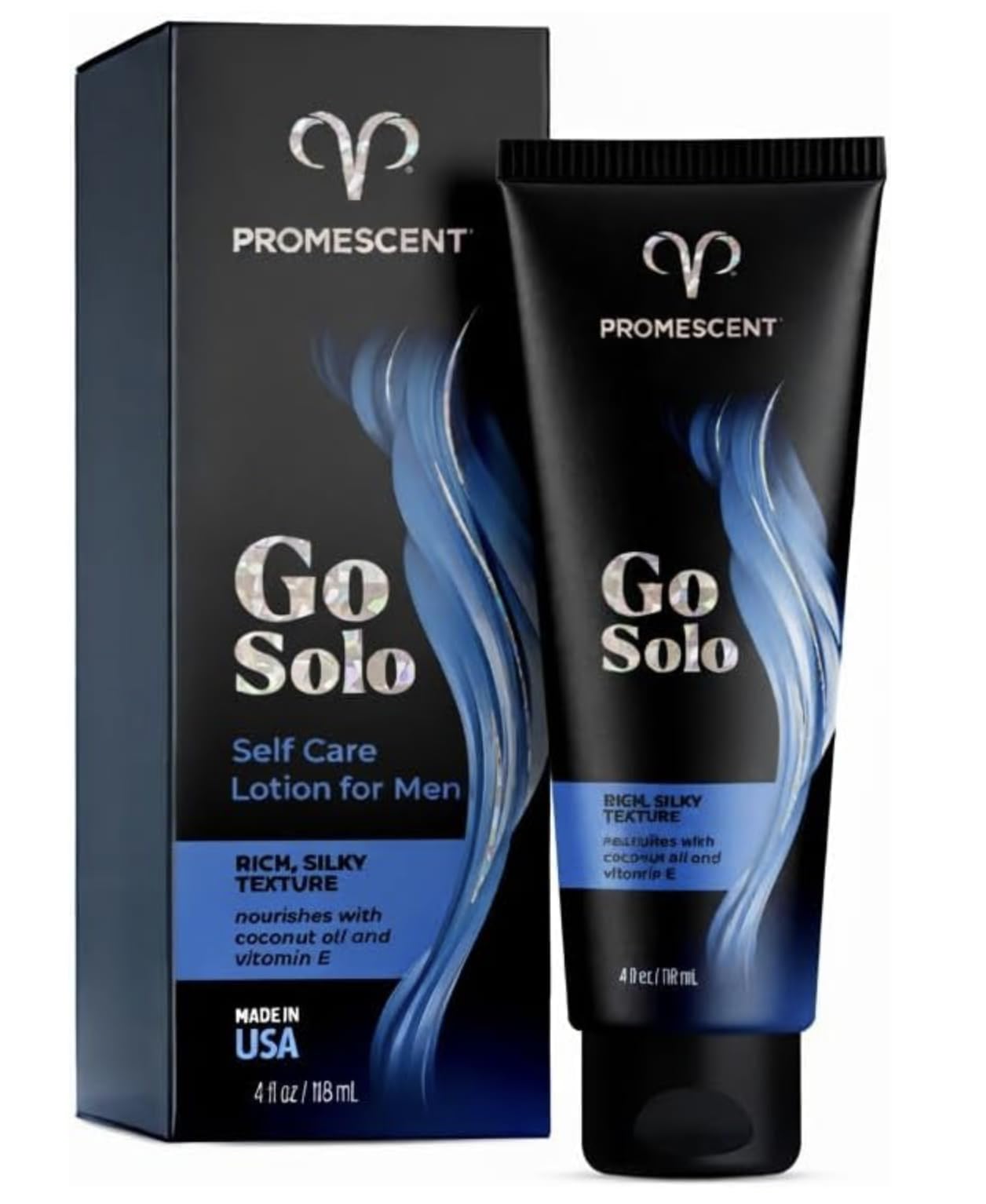 Promescent Go Solo Masturbation Lotion for Men, Natural Unscented Penis Cream, Made in USA – 4.0 fl oz