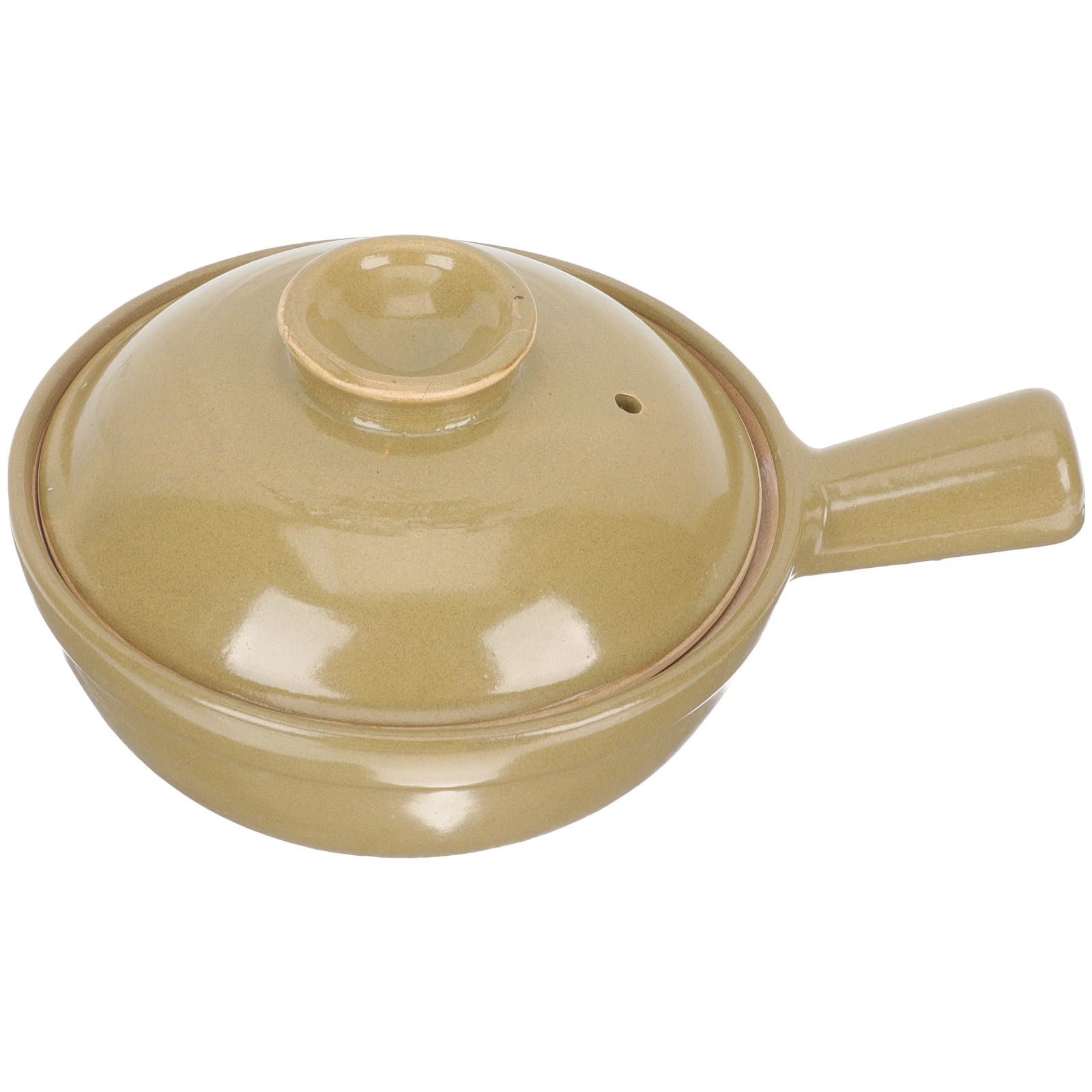 Pentola per Stufati Monouso 0, 5l in Argilla Cinese Manico Singolo | Facile da Pulire, Uso Sicuro, per Cucina Domestica, Adatta a Ricette di Riso, Noodles e Zuppa