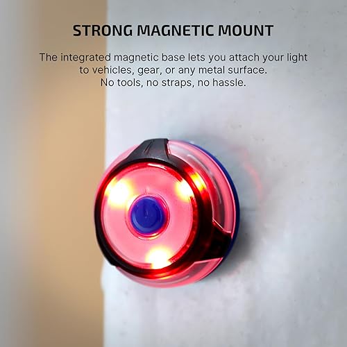 Miniatura 8 de OLIGHT Gober 2 luces de seguridad, LED de alta visibilidad con 6 ajustes de color y 4 modos de iluminación, advertencia intermitente recargable