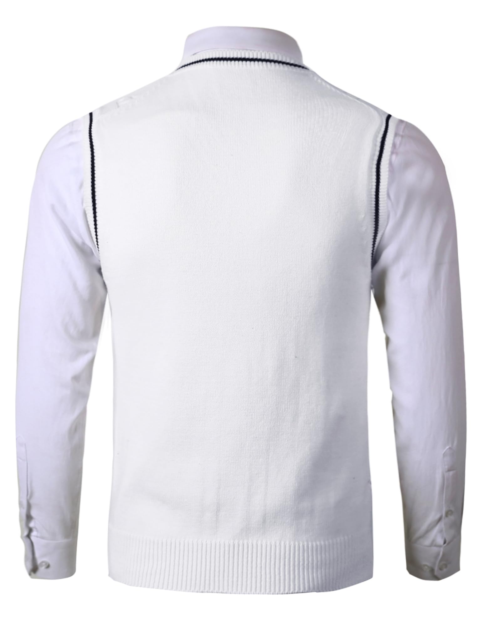 AIEOE - Gilet Tricoté pour Hommes Pull sans Manches Gilets pour Homme Couleur Unie Col en V Pull-Over Essentiel pour Hiver Printemps Automne - S-2XL