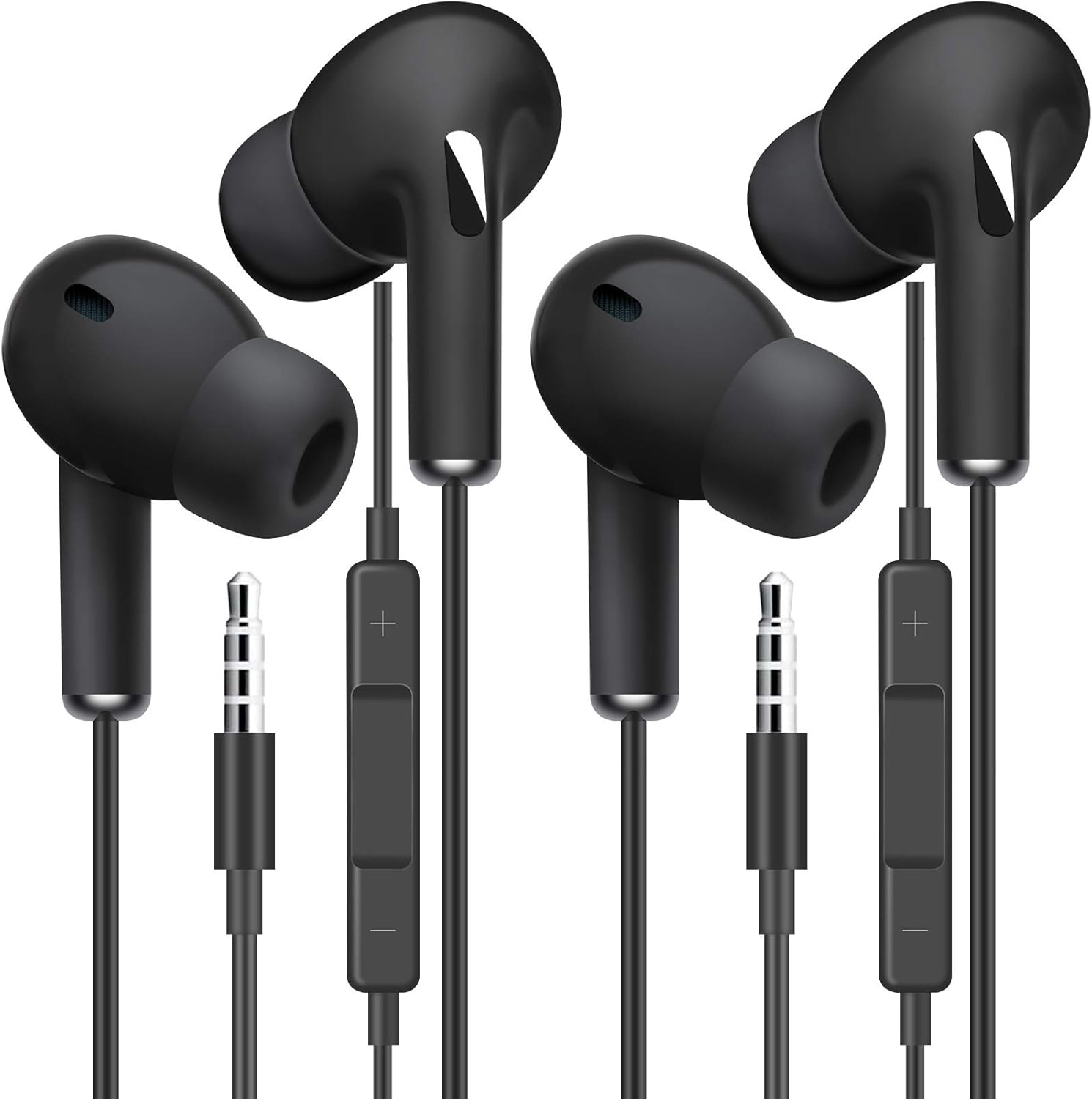 Buy 2 Pack Earbuds, Wired Earbuds, High Definition Earphones, Noise