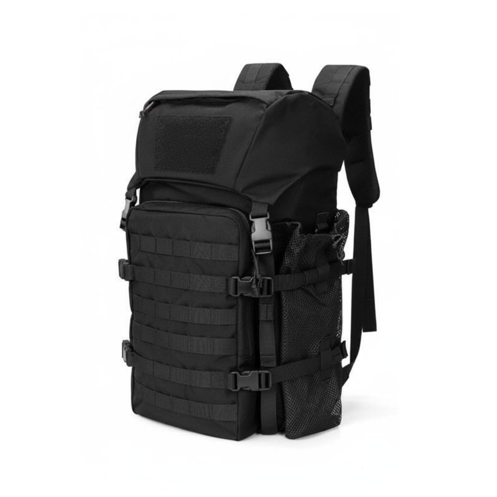 Outdoor Rucksack Trekking Wanderrucksack Tourenrucksack Kletterrucksack mit Großem Stauraum Und Mehreren Unterteilungen Frontfach mit Organizer, Array, Schwarz